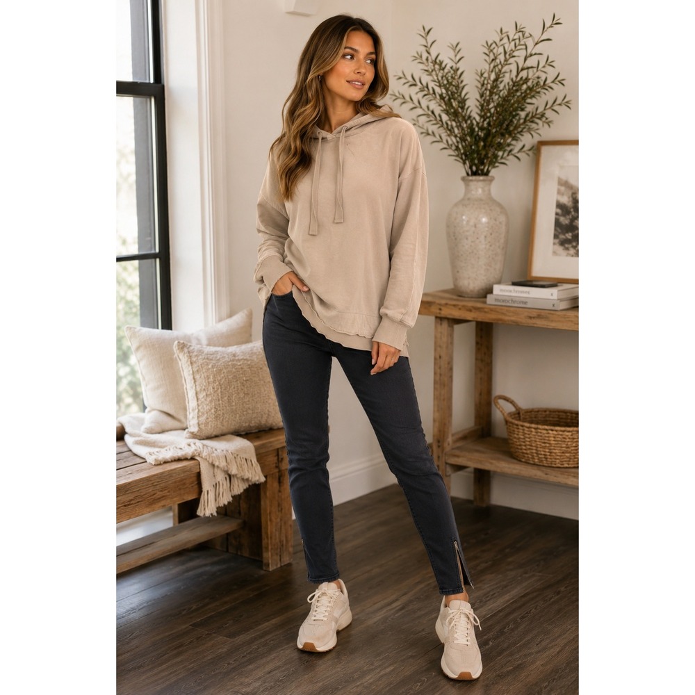 Aerie Hoodie Women Small Tan Sunwashed Desert Boho Gorpcore‎